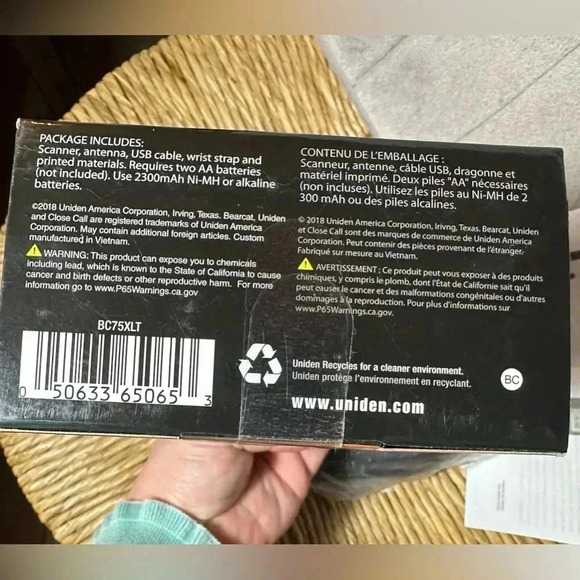 Uniden Bearcat BC75XLT Handheld Police EMS Weather Prepper Portable Scanner - Picture 2 of 4